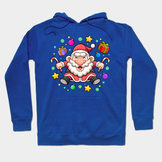 Santa Claus - Christmas Hoodie by Popon85